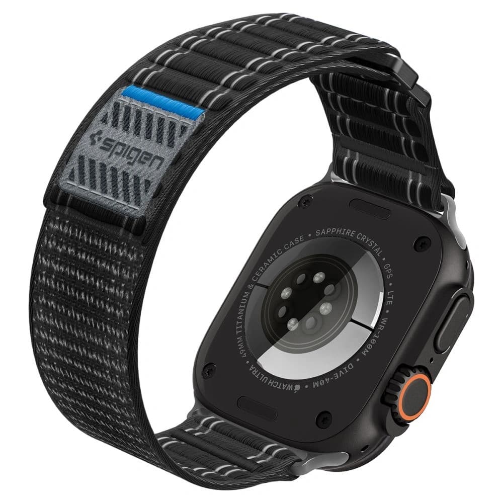 Pasek Spigen WBF0 Band Apple Watch 8 / 9 / 10 / 11 / Se / Ultra (44 / 45 / 46 / 49 Mm) Black - 8