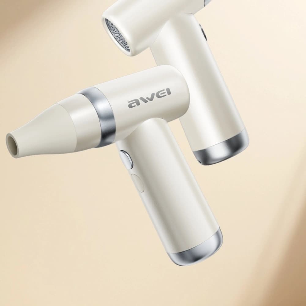 Wielofunkcyjny wiatrak AWEI F40 3w1      3300mAh biały - 3