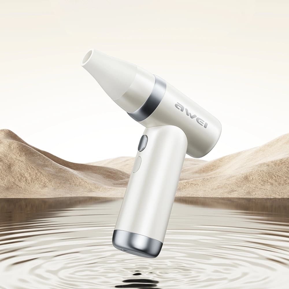 Wielofunkcyjny wiatrak AWEI F40 3w1      3300mAh biały - 4