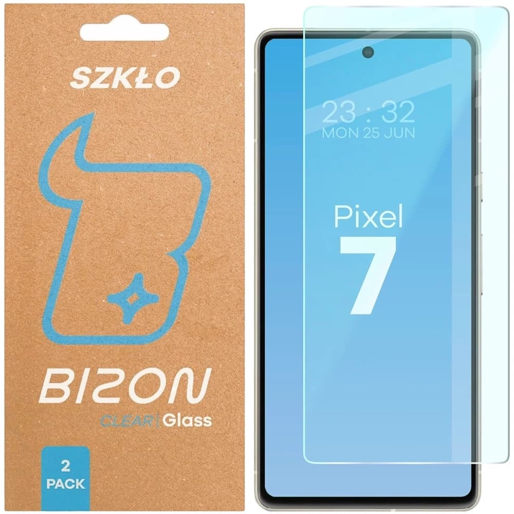 Bizon Glass Clear Duo Google Pixel 7 [2 PACK] - 1