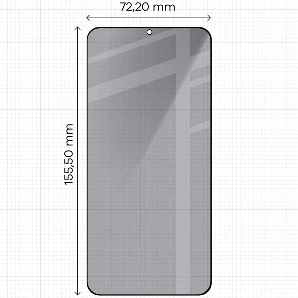 Bizon Glass Edge Shadow Duo Samsung Galaxy S25+ Plus / S24+ Plus tónovaný s černým rámečkem [2 BALENÍ] - 2
