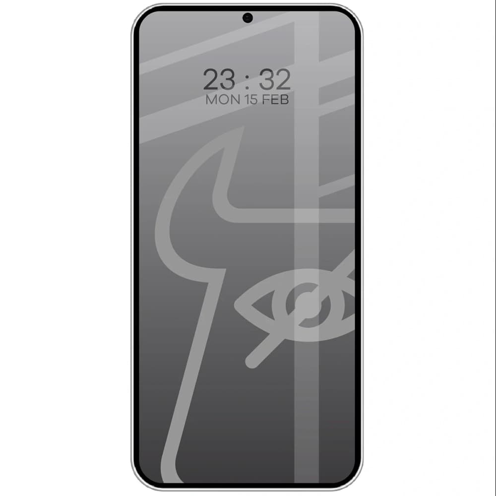 Bizon Glass Edge Shadow Duo Samsung Galaxy S25+ Plus / S24+ Plus tónovaný s černým rámečkem [2 BALENÍ] - 3