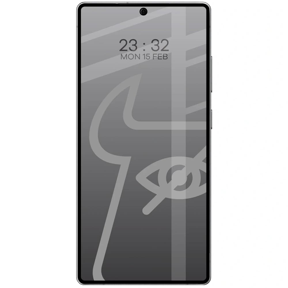 Bizon Glass Edge Shadow Duo Samsung Galaxy S25 Ultra z tónovaným černým rámečkem [2 BALENÍ] - 3