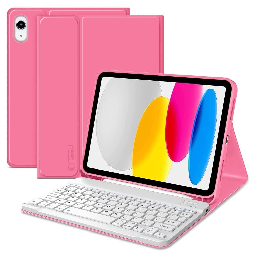 Tech-Protect SmartCase Pen + Keyboard Apple iPad 10.9" 2022 / 11" 2025 Magenta - 1