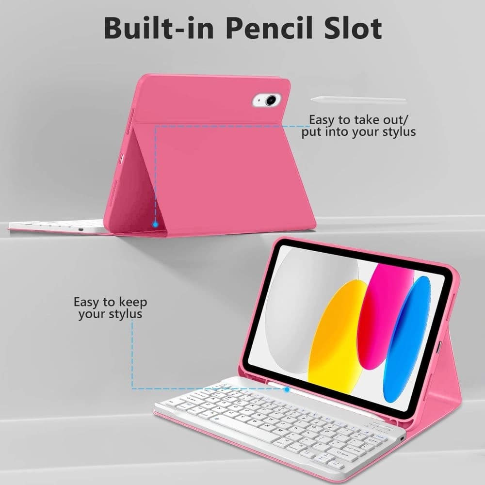 Tech-Protect SmartCase Pen + Keyboard Apple iPad 10.9" 2022 / 11" 2025 Magenta - 4