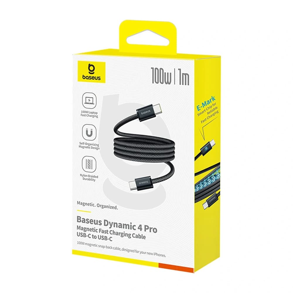 Baseus Dynamic 4 Pro Rychlý USB-C na USB-C Kabel 100W 1m černý - 2