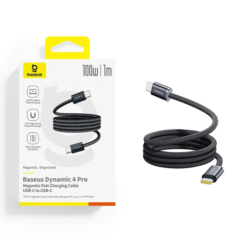 Baseus Dynamic 4 Pro Rychlý USB-C na USB-C Kabel 100W 1m černý - 4