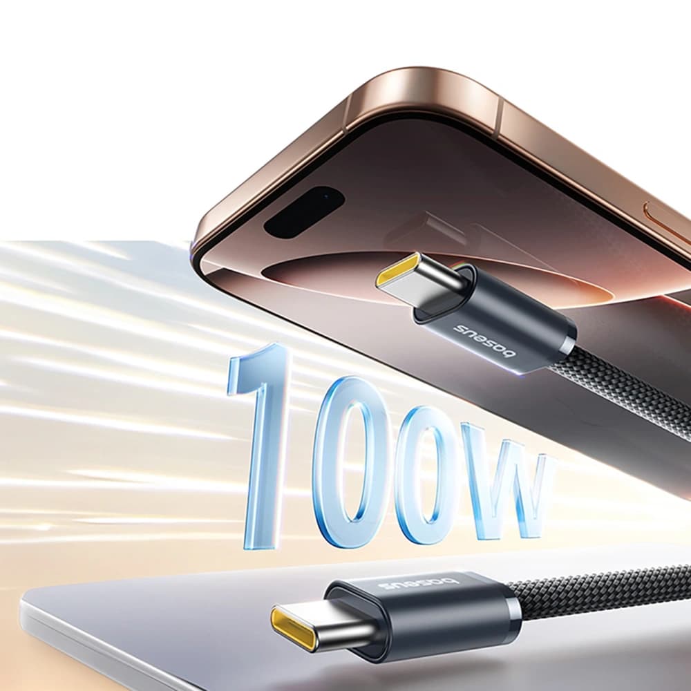 Baseus Dynamic 4 Pro Rychlý USB-C na USB-C Kabel 100W 1m černý - 7