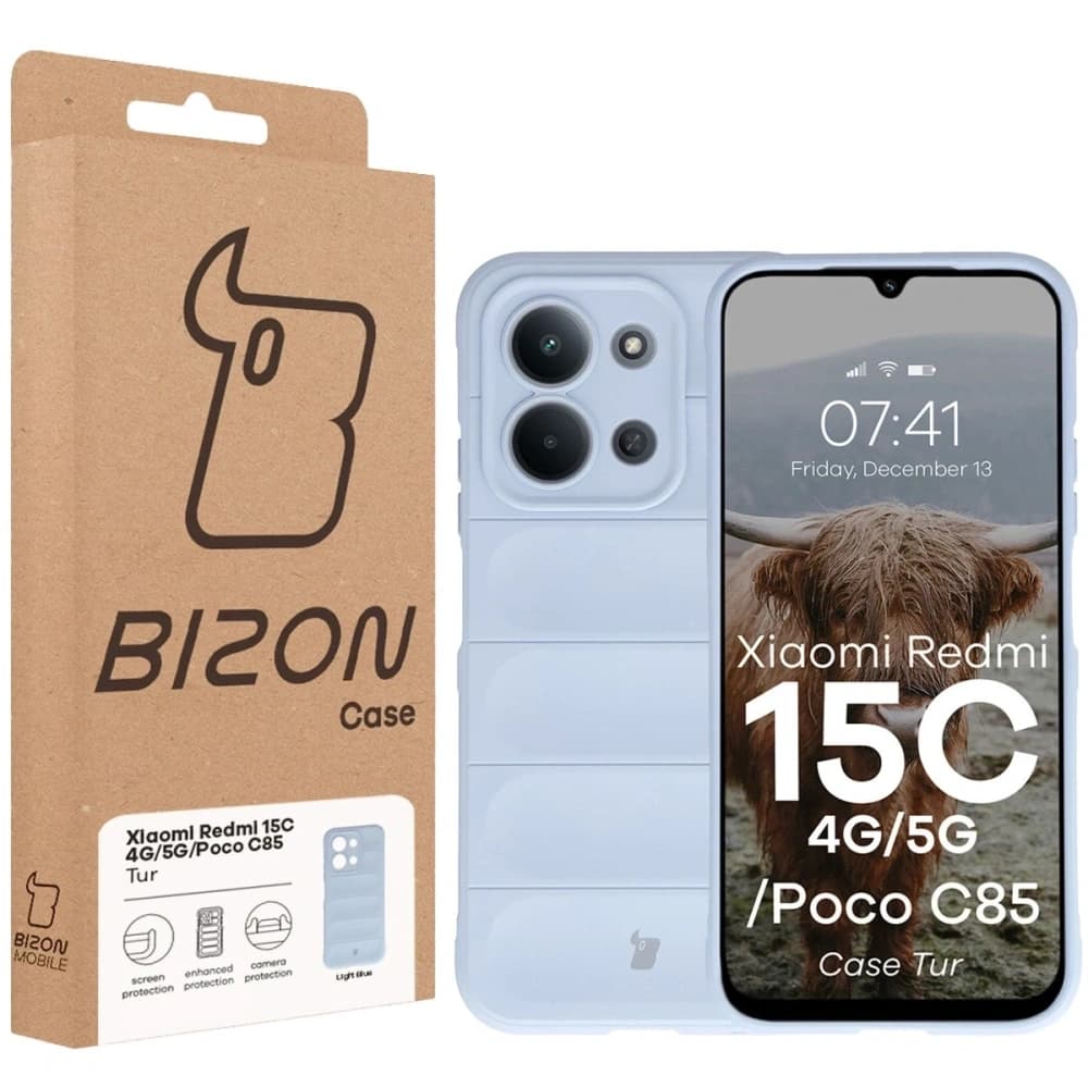Bizon pouzdro Tur Xiaomi Redmi 15C 4G / 5G / POCO C85 4G světle modré - 8