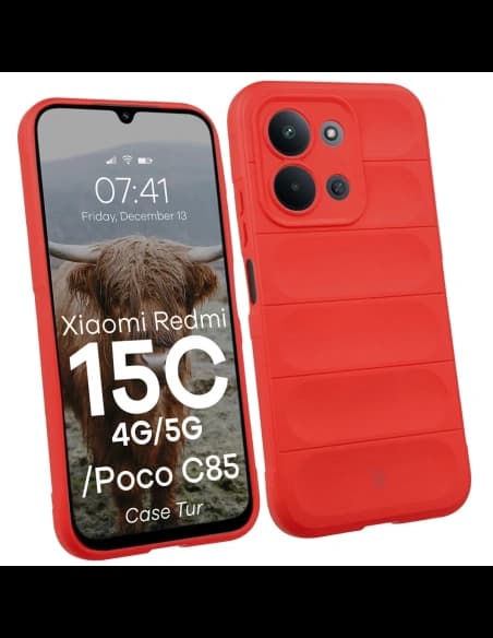 Bizon pouzdro Tur Xiaomi Redmi 15C 4G / 5G / POCO C85 4G červené