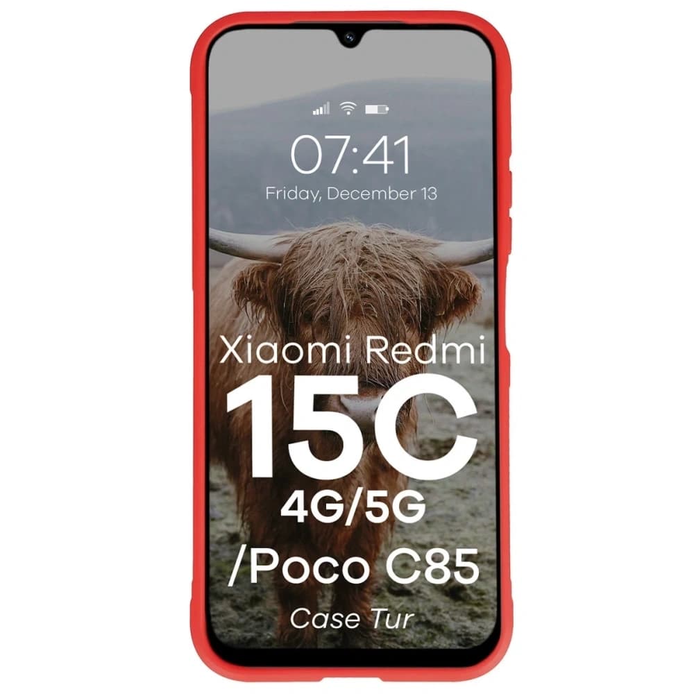 Bizon pouzdro Tur Xiaomi Redmi 15C 4G / 5G / POCO C85 4G červené - 5