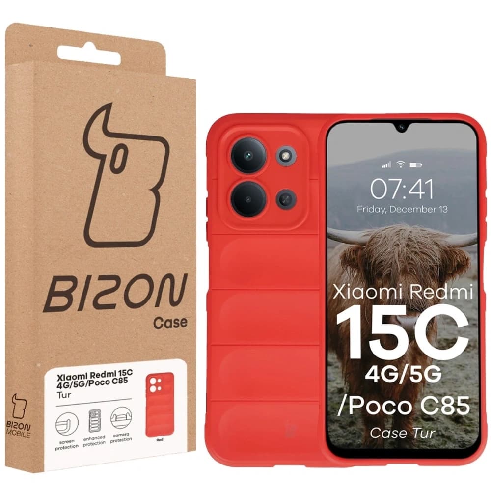 Bizon pouzdro Tur Xiaomi Redmi 15C 4G / 5G / POCO C85 4G červené - 8