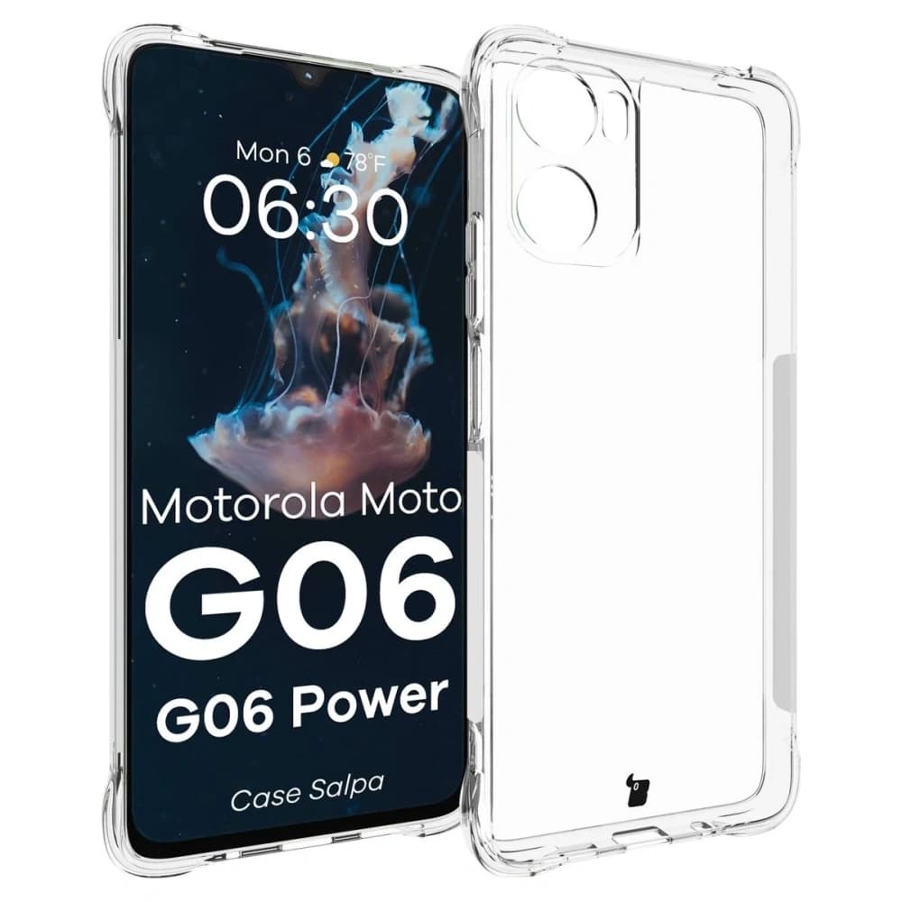 Carcasă Bizon Salpa Motorola Moto G06 4G / G06 Power 4G transparentă - 1