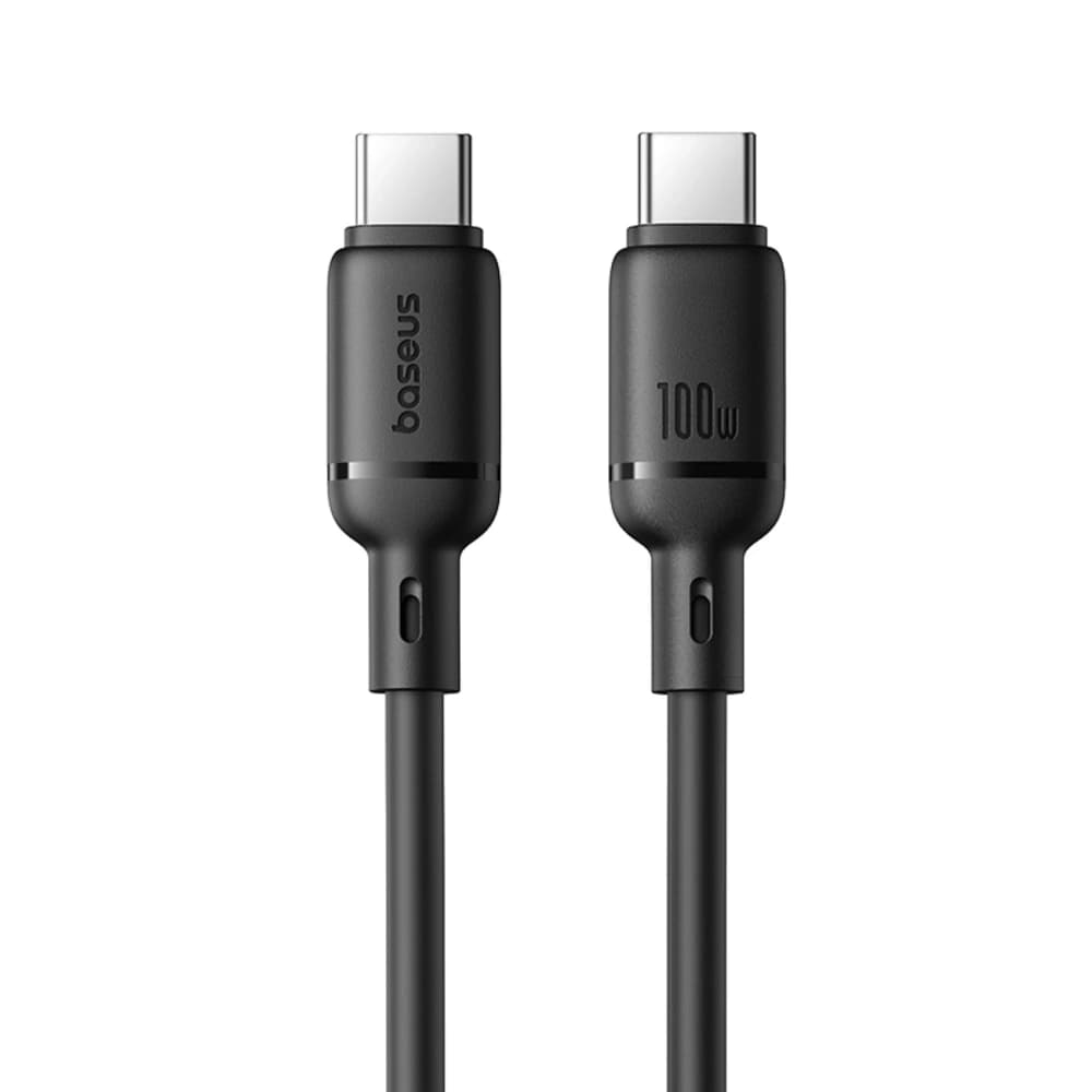 Baseus Silky Series 100W USB-C na USB-C kabel 1m černý - 1