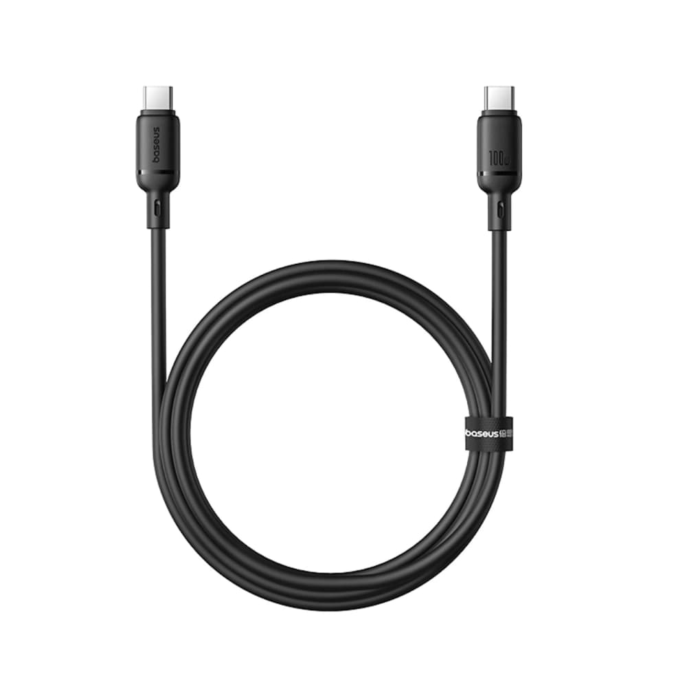 Baseus Silky Series 100W USB-C na USB-C kabel 1m černý - 2