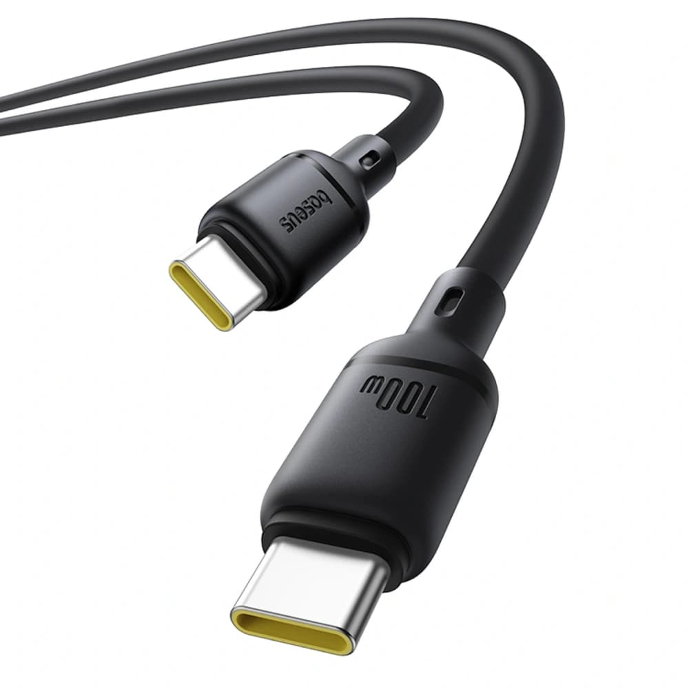 Baseus Silky Series 100W USB-C na USB-C kabel 1m černý - 4