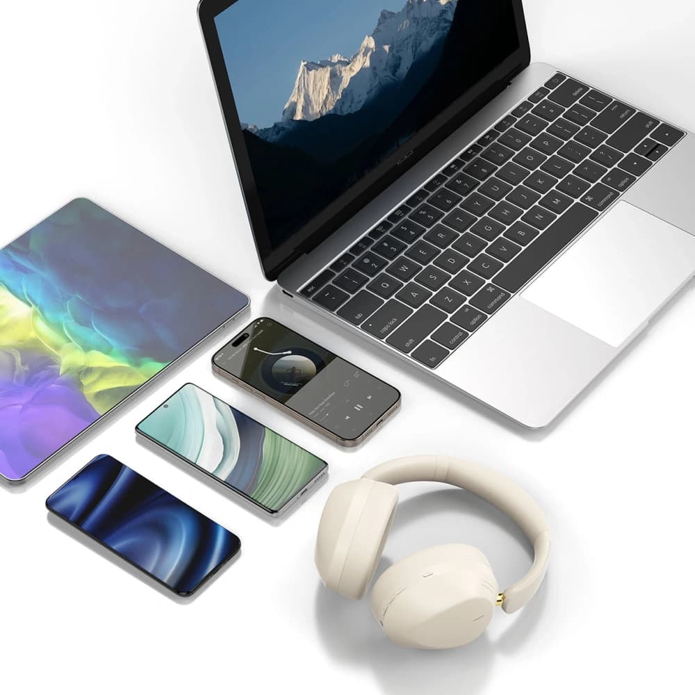 Dudao X22 Max Wireless Over-Ear Headphones Bluetooth 5.4 ANC Beige - 4