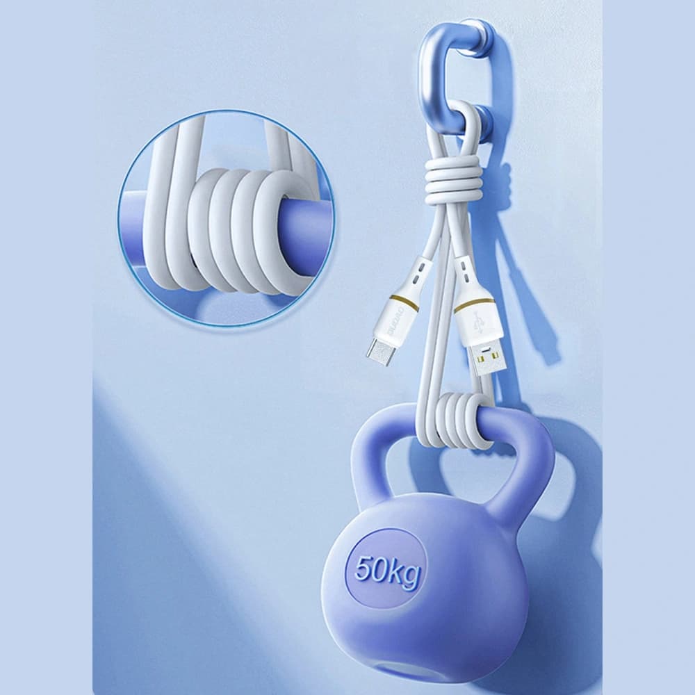 Dudao L25C USB-C na USB-C kabel 60W 1m bílý - 5