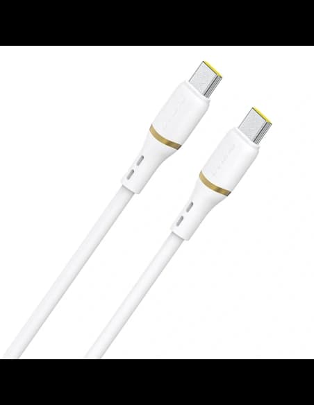 Dudao L25C USB-C na USB-C kabel 60W 1m bílý