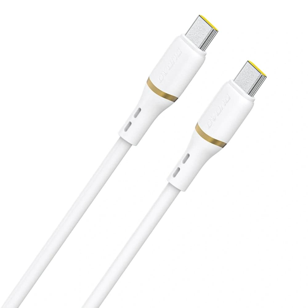 Dudao L25C USB-C na USB-C kabel 60W 1m bílý - 1