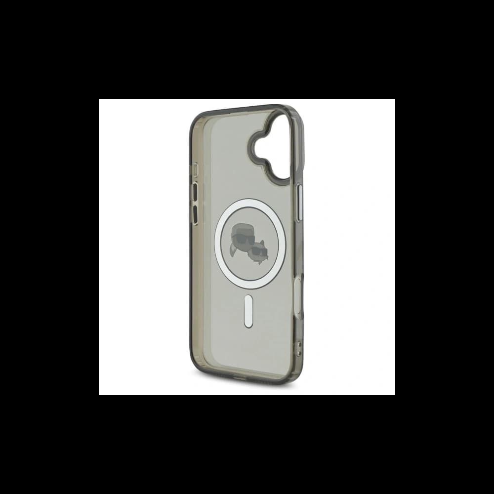 Karl Lagerfeld Apple iPhone 16 Plus hardcase IML Metal Karl&Choupette Head MagSafe černý - 7