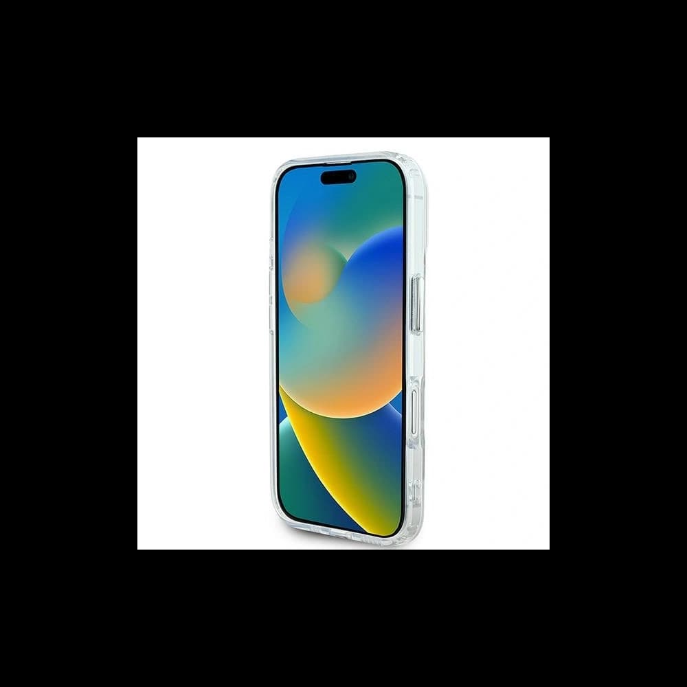 Karl Lagerfeld Apple iPhone 16 tvrdý obal IML Metal Karl&Choupette Head MagSafe bílý - 5