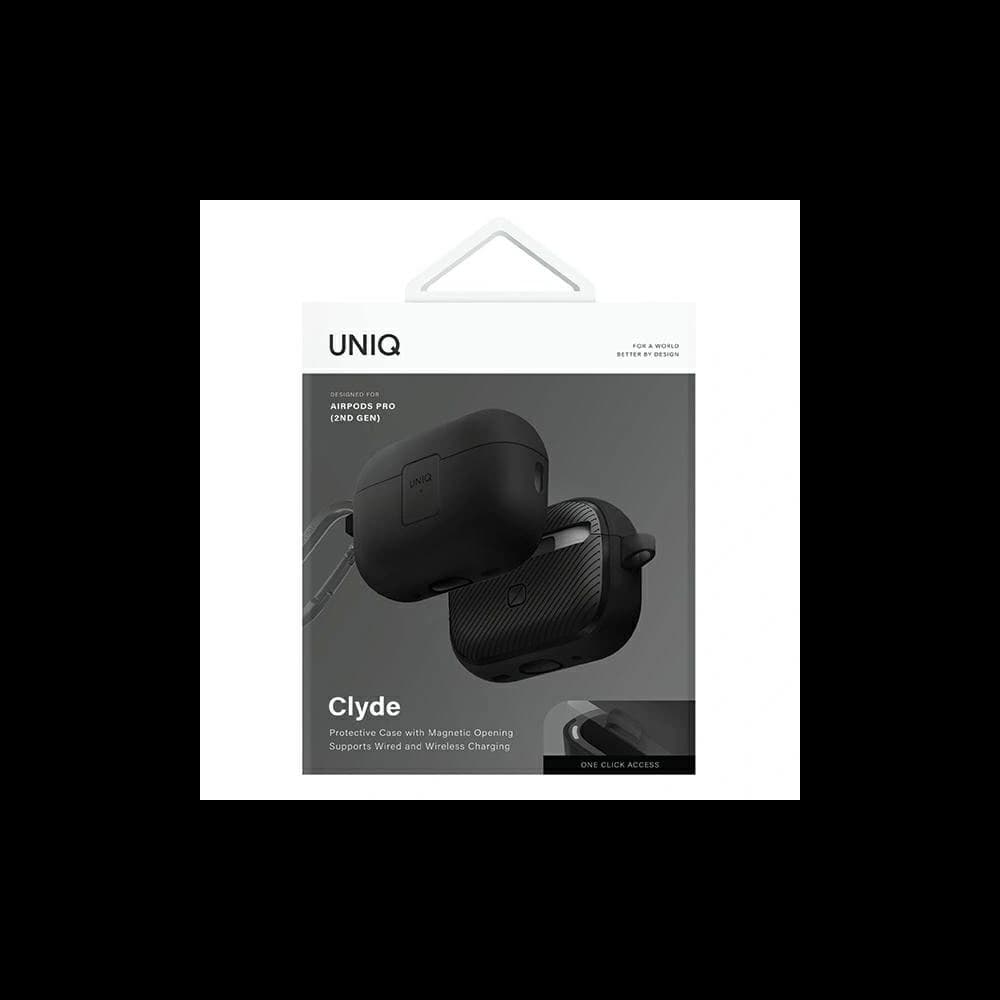 UNIQ Clyde Lock Case für Apple AirPods Pro 2 charcoal-dunkelgrau - 7
