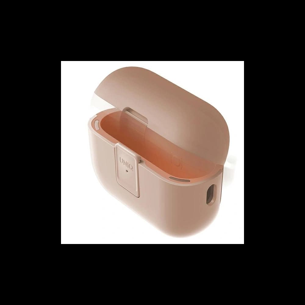 UNIQ Clyde Lock tok Apple AirPods Pro 2 világos rózsaszín - krepp rózsaszín - 2