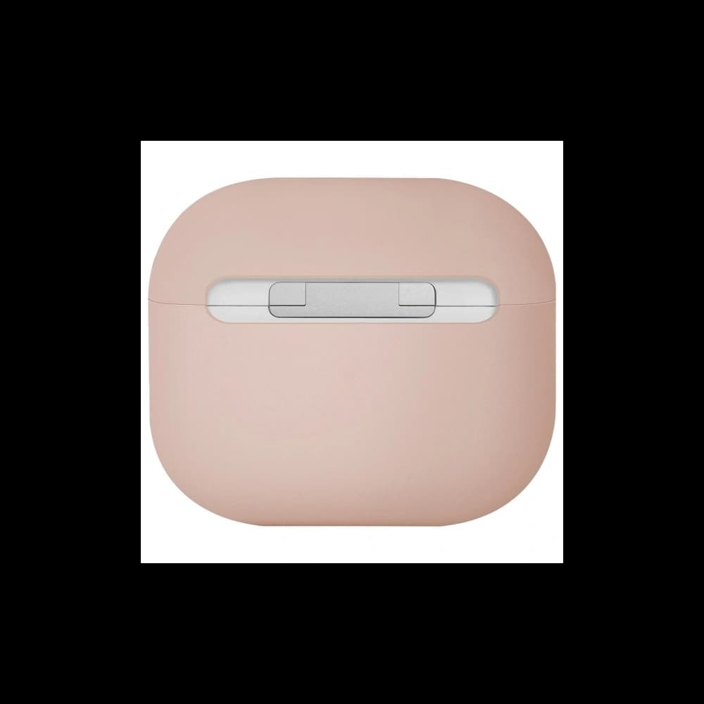 UNIQ Lino Apple AirPods 4 Silikonová růžová blush - 2