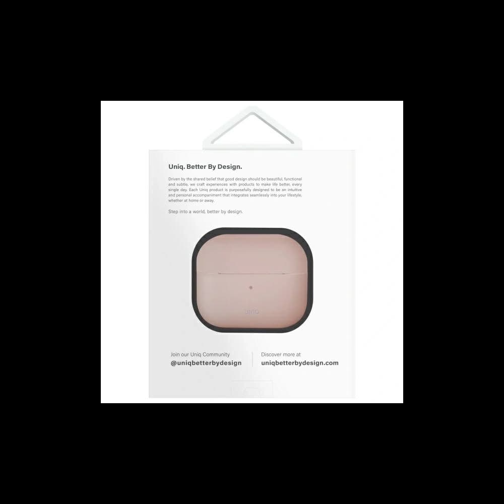 UNIQ Lino Apple AirPods 4 Silikonová růžová blush - 7