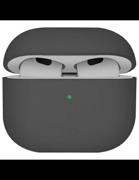 UNIQ Lino Apple AirPods 4 Silicon gri cenușiu
