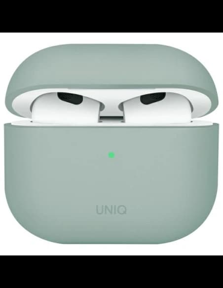 UNIQ Lino Apple AirPods 4 Siliconă verde plantă de gheață