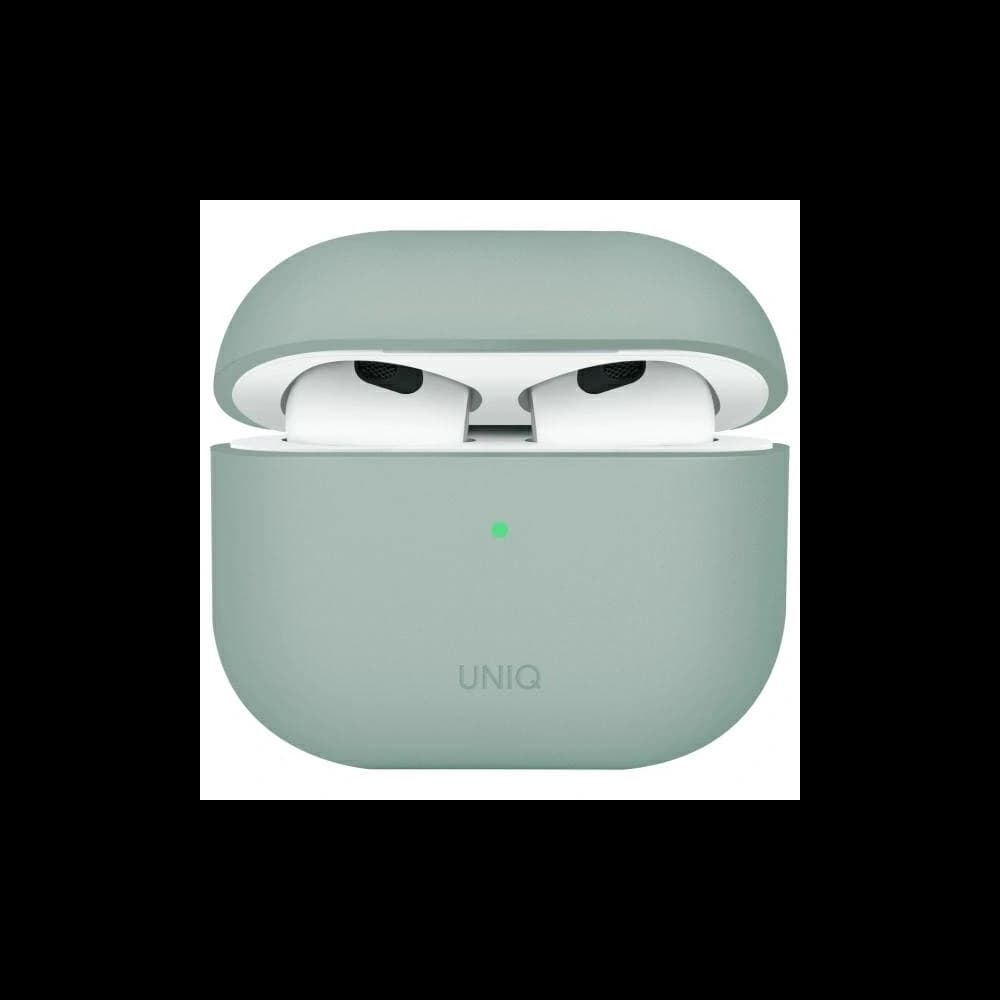 UNIQ Lino Apple AirPods 4 Siliconă verde plantă de gheață - 1