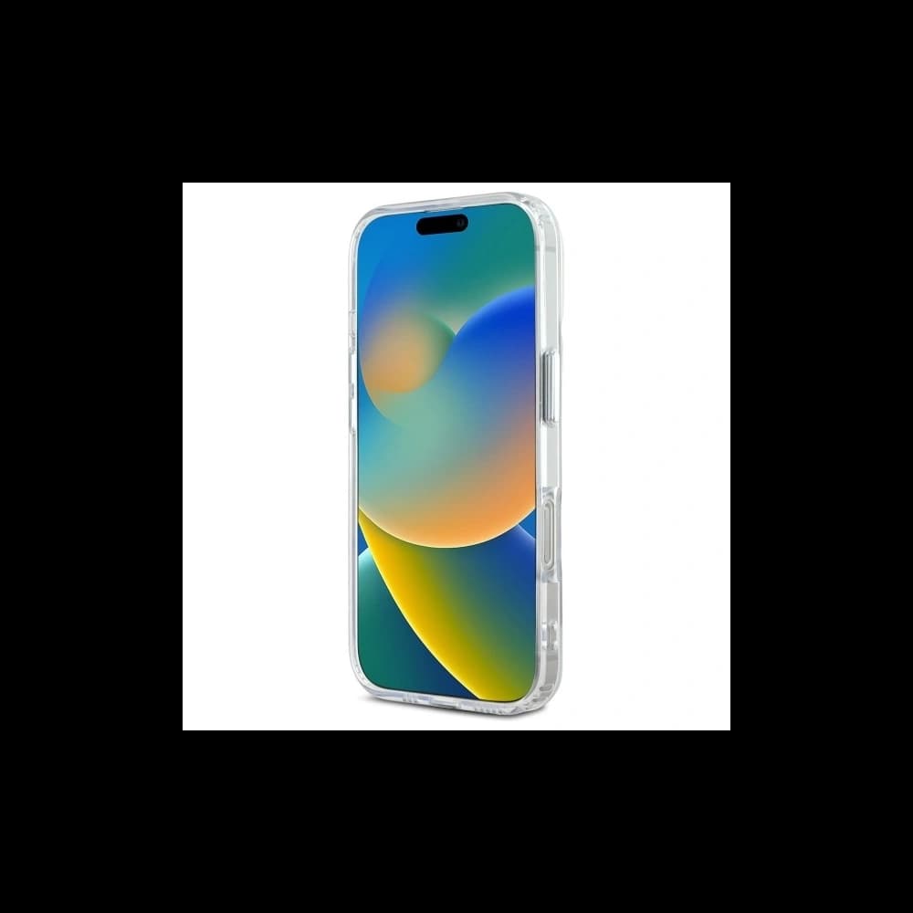 Karl Lagerfeld Apple iPhone 16 Pro Max Hardcase IML Metall Karl&Choupette Kopf MagSafe weiß - 5