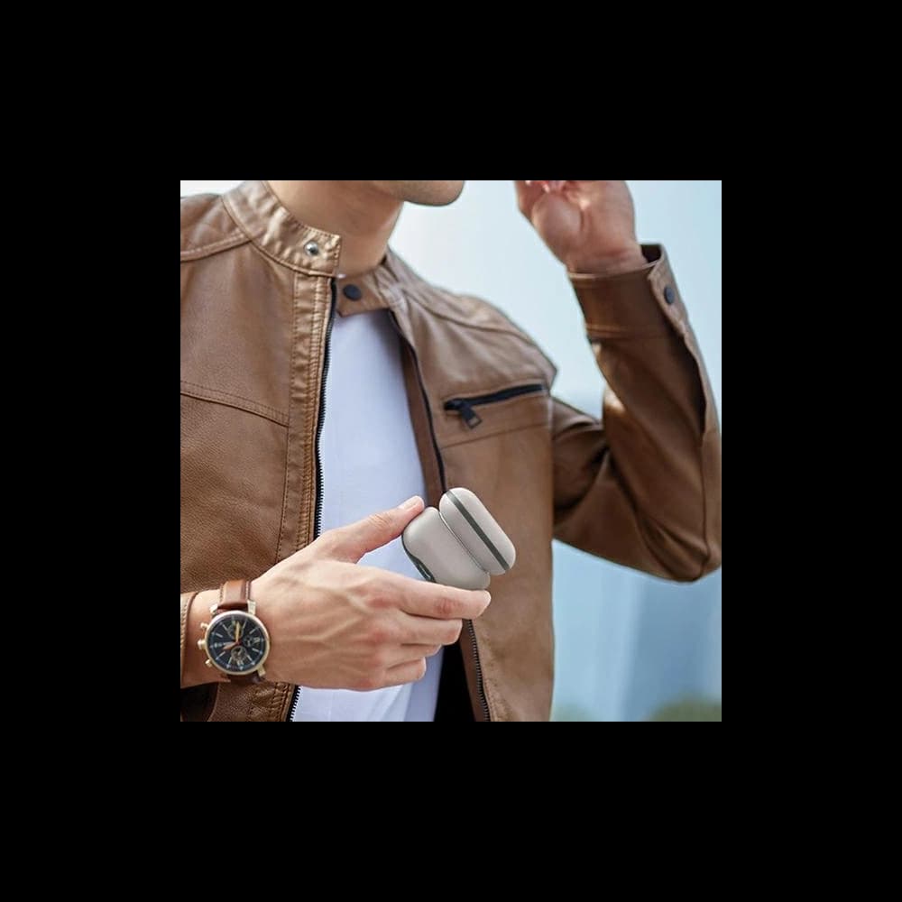 UNIQ Lyden DS Apple AirPods Pro 2. generace slonová kost - lišejník zelený - 4