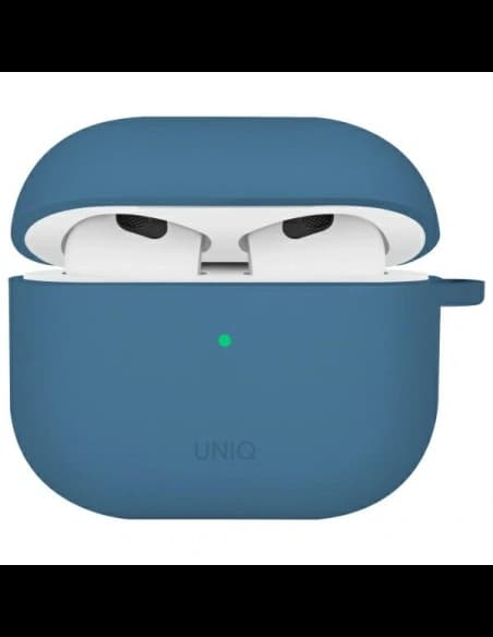 UNIQ Nexo Apple AirPods 4 + Urechi de silicon de culoare albastru pacific