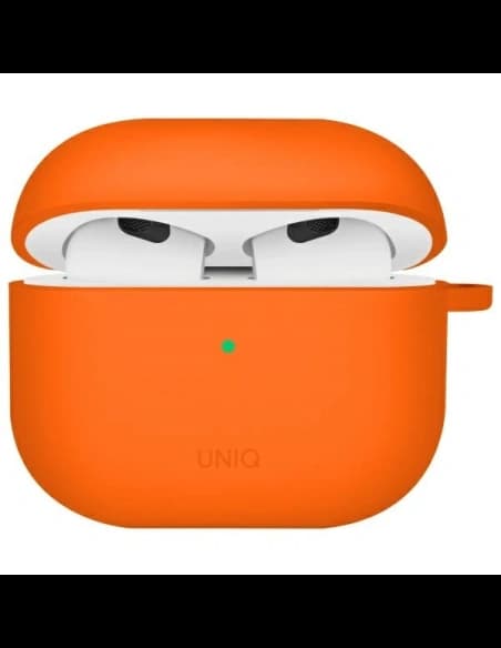 UNIQ Nexo Apple AirPods 4 + Urechi de silicon portocalii volt
