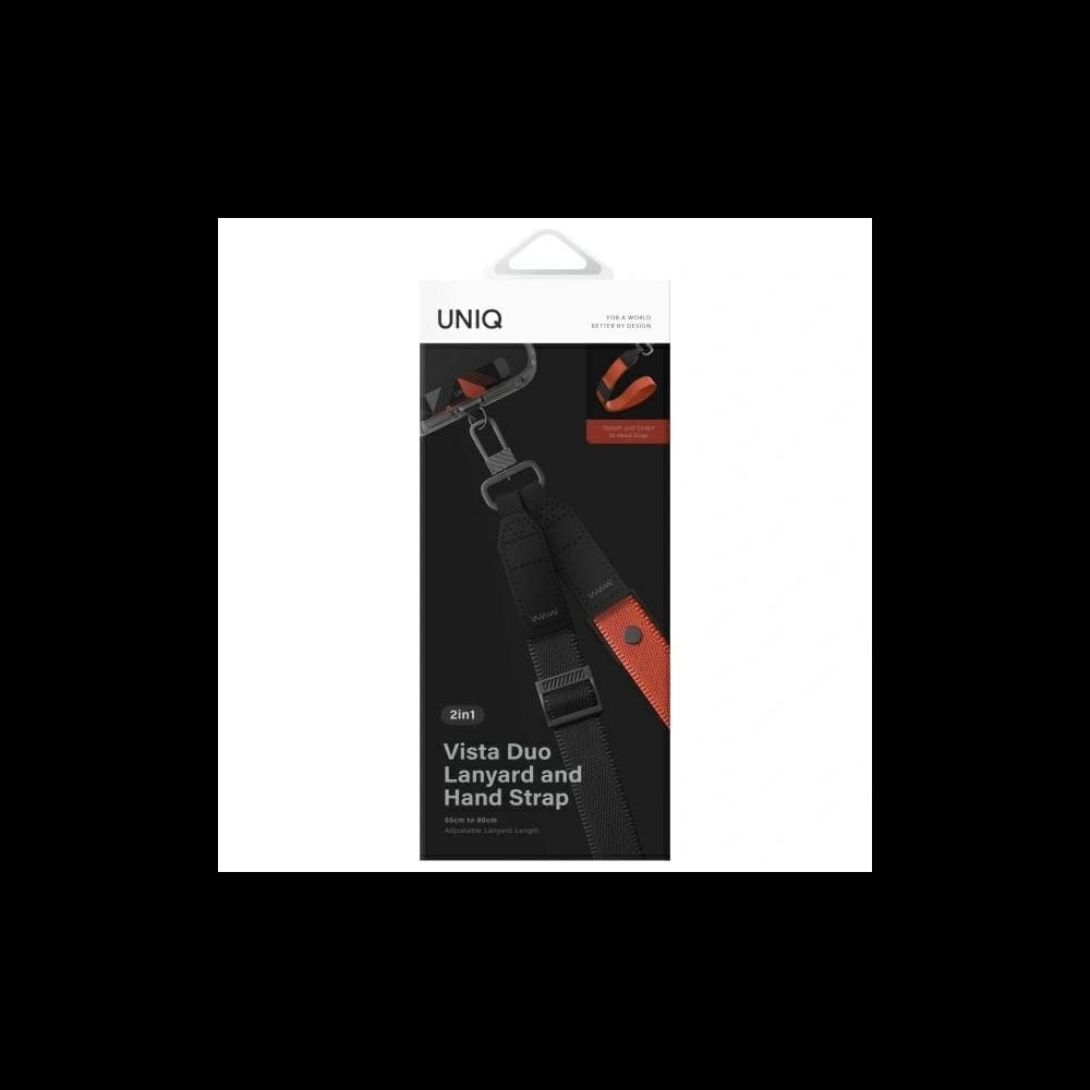 UNIQ Univerzální 2v1 telefonní šňůrka Vista černá-amber - 4