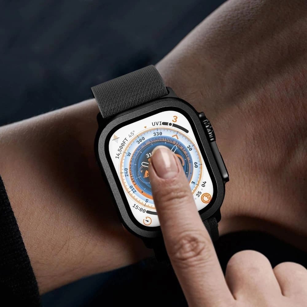 Tech-Protect Sticlă Ring Apple Watch Ultra 1 / 2 / 3 49mm Negru [2 PACHET] - 3