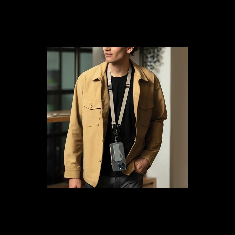 Uniwersalna smycz do telefonu 2w1 UNIQ Vista granatowy - 5