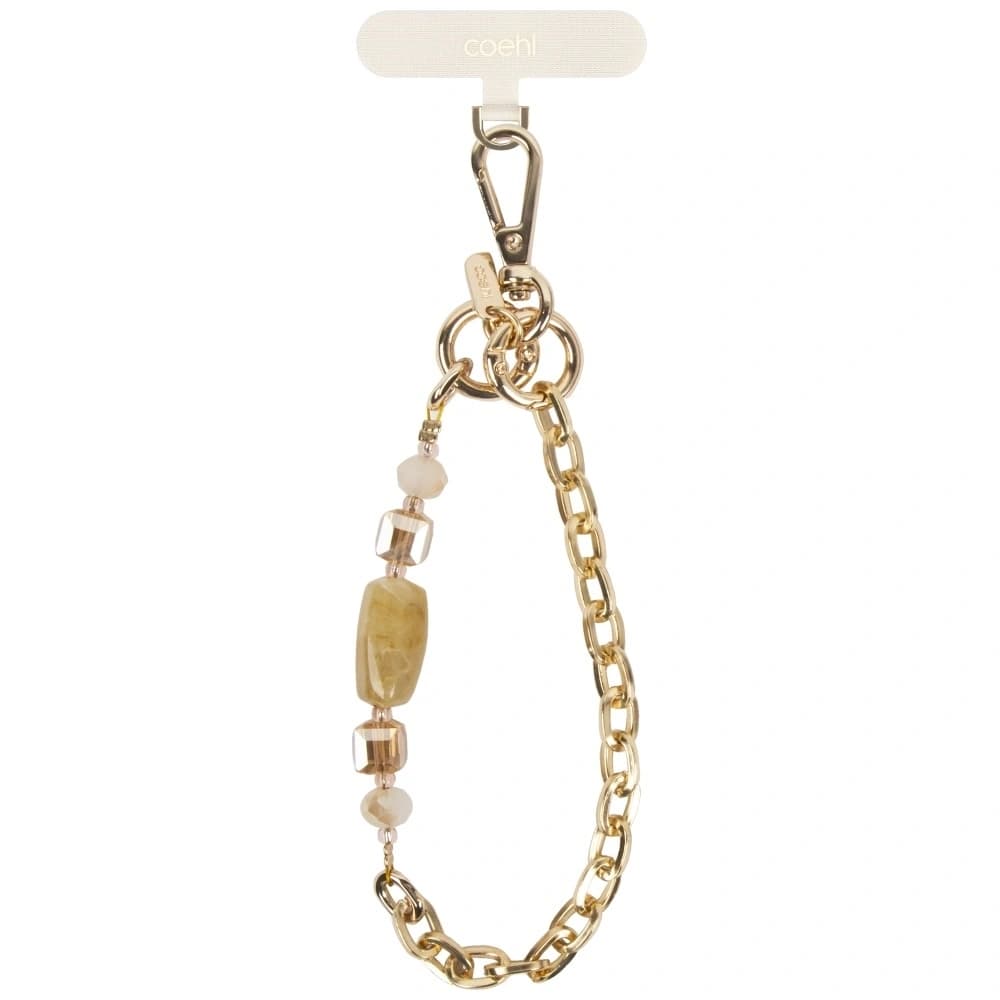 Uniwersalna smycz do telefonu 2w1 UNIQ Coehl Caryne kremowy - 2