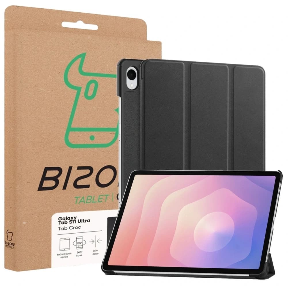 Bizon Case Tab Croc Samsung Galaxy Tab S11 Ultra černý - 8