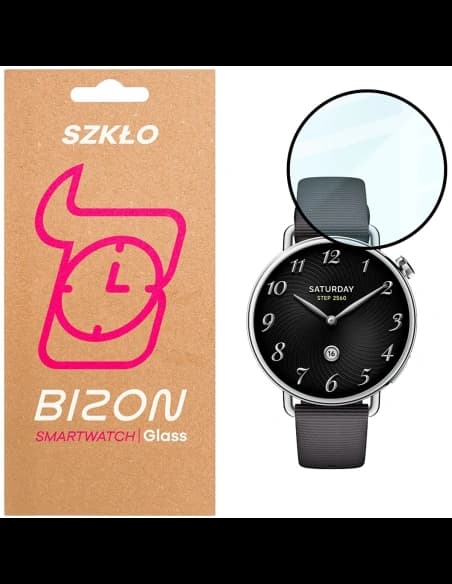 Bizon Glas Uhr Edge Hybrid Xiaomi Uhr S4 41mm schwarz