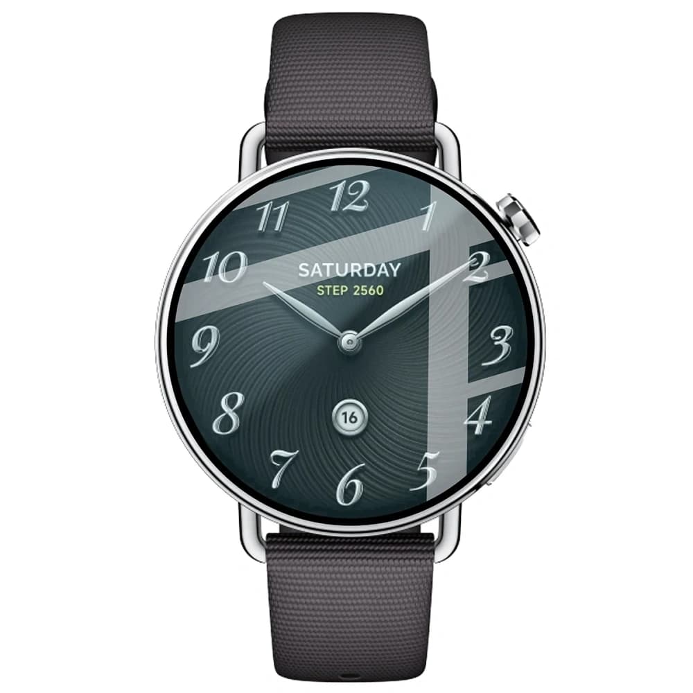 Bizon Glas Uhr Edge Hybrid Xiaomi Uhr S4 41mm schwarz - 2