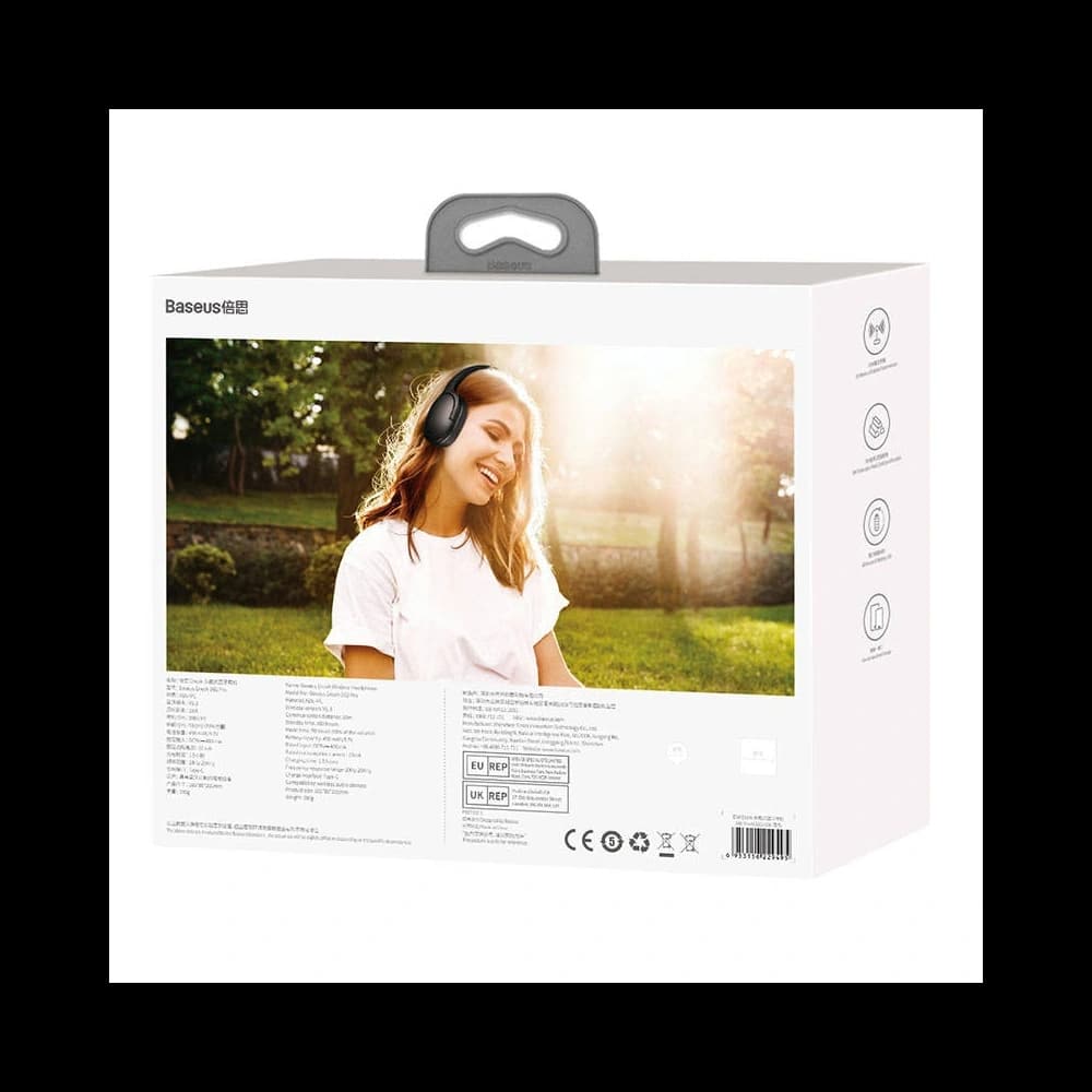 Baseus Encok D02 Pro Wireless Over-Ear Kopfhörer Bluetooth 5.3 (schwarz) - 9