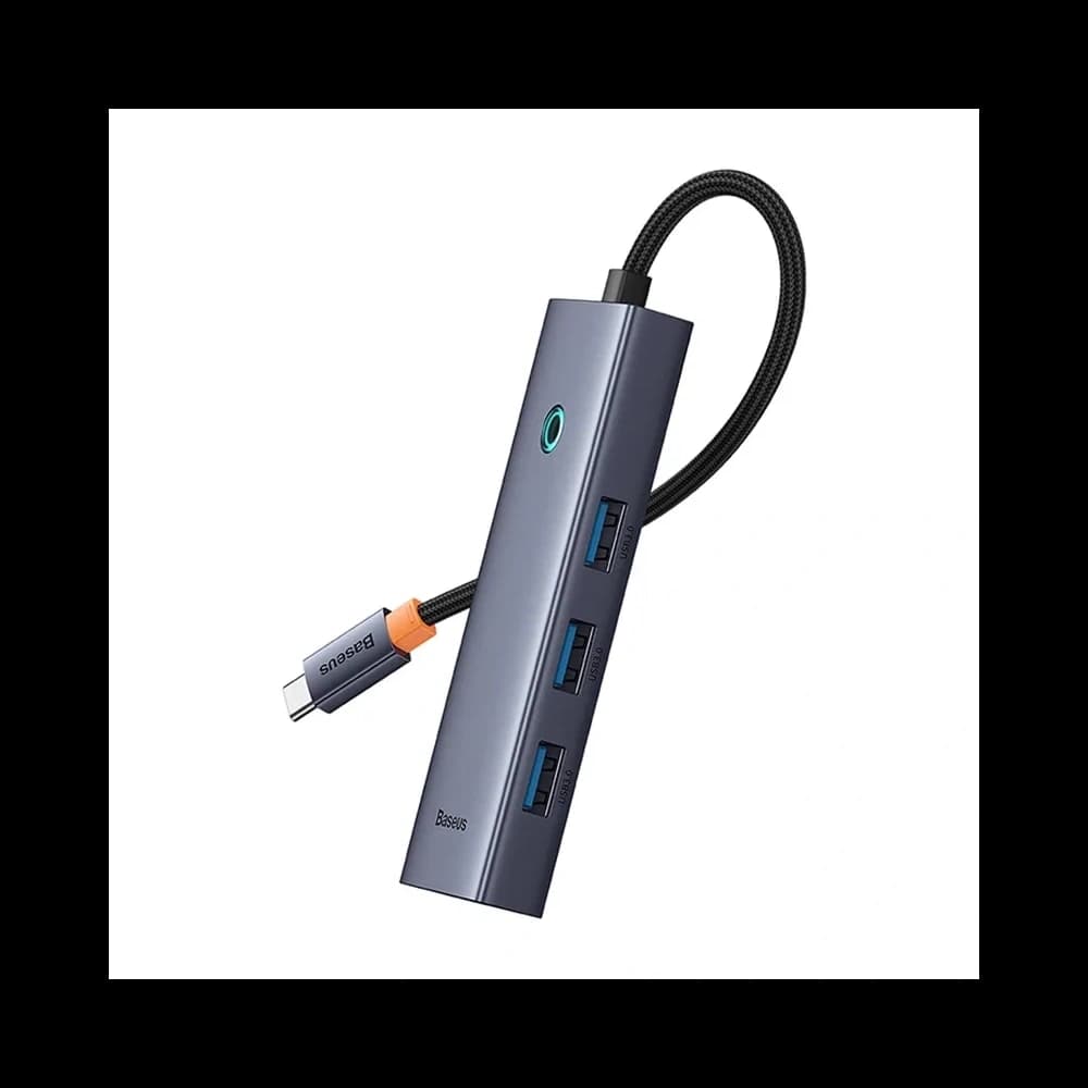 Baseus UltraJoy HUB 5in1 USB-C / HDMI4K@30Hz, 4xUSB-A 3.0 (gri) - 4
