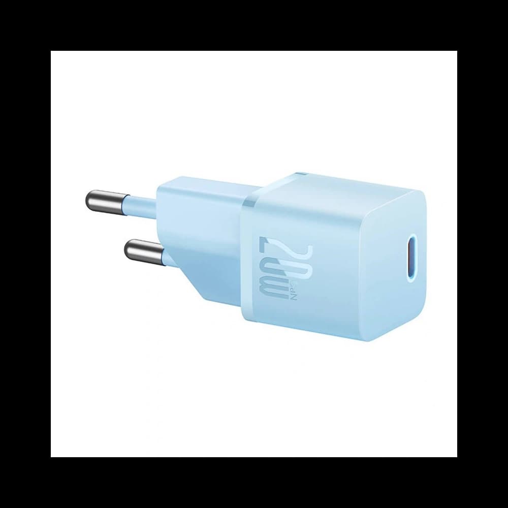 Baseus GaN5 20W Mini Zástrčka do Zdi (modrá) - 4