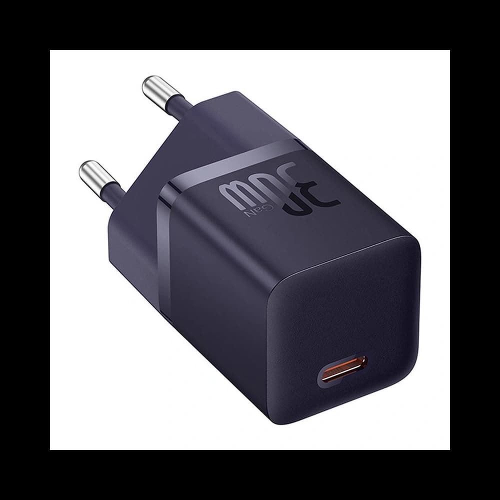 Baseus GaN5 30W Mini Zásuvková Nabíječka (fialová) - 3