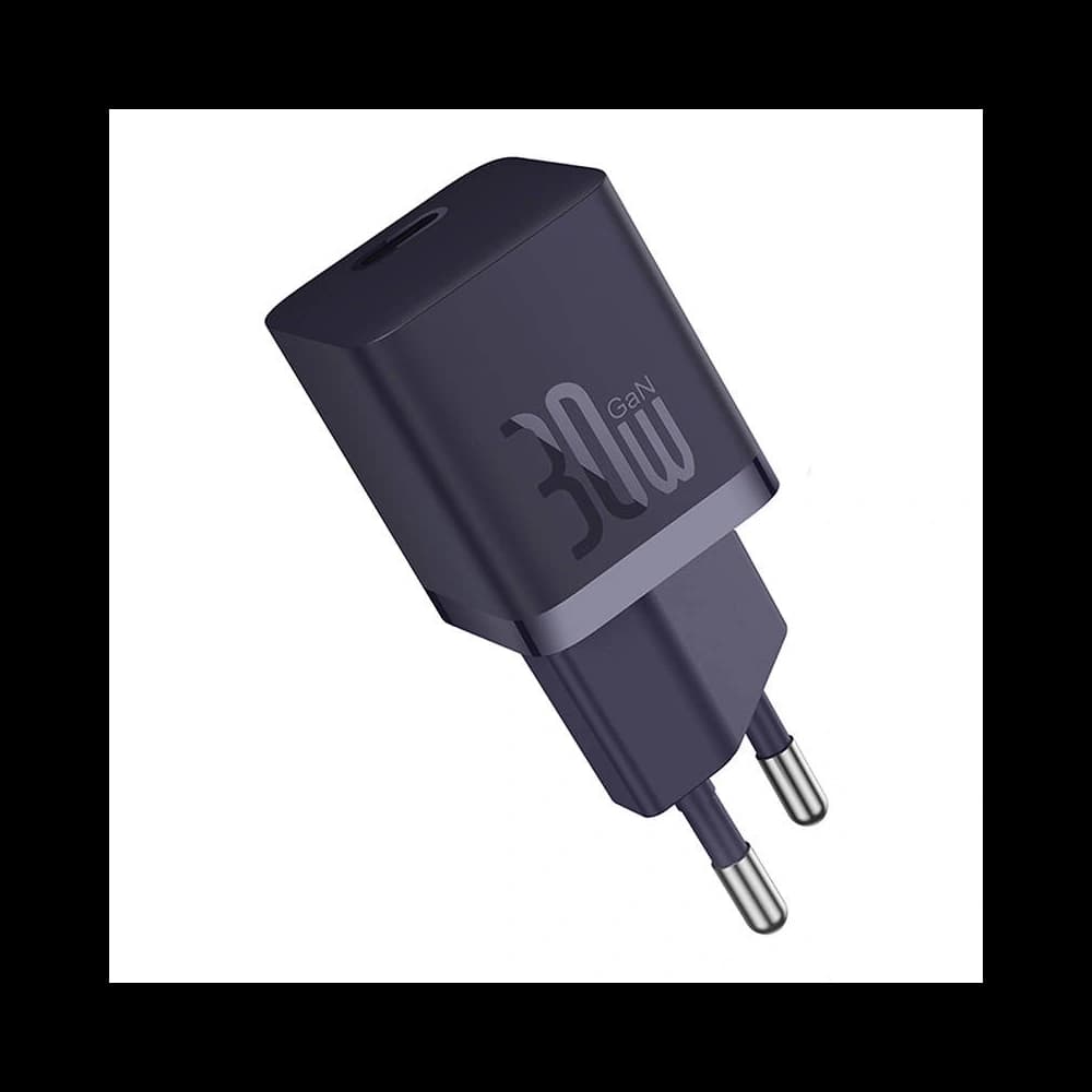 Baseus GaN5 30W Mini Zásuvková Nabíječka (fialová) - 4