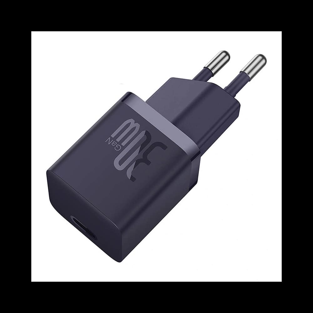 Baseus GaN5 30W Mini Zásuvková Nabíječka (fialová) - 5